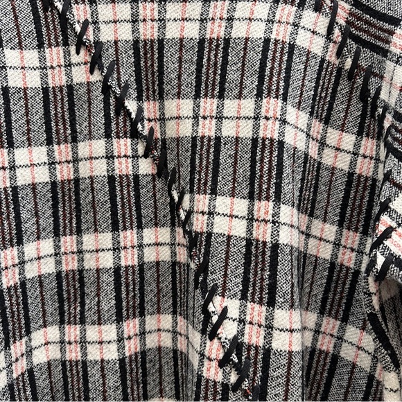 3.1 Phillip Lim Wool Plaid Jacquard Oversized Sweater Size Large - Picture 2 of 9